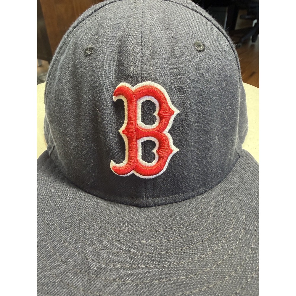 Boston Red Sox New Era 59FIFTY Fitted Hat 7 1/2 MLB On Field Navy Cap